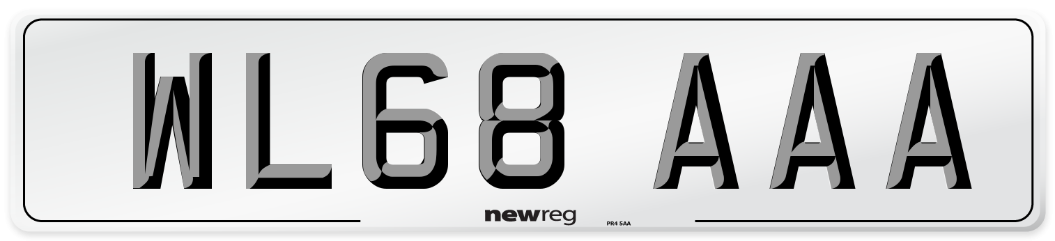 WL68 AAA Number Plate from New Reg